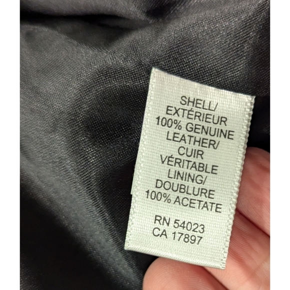 Banana Republic Vintage Black 100% Leather Jacket Size Small - Picture 6 of 9